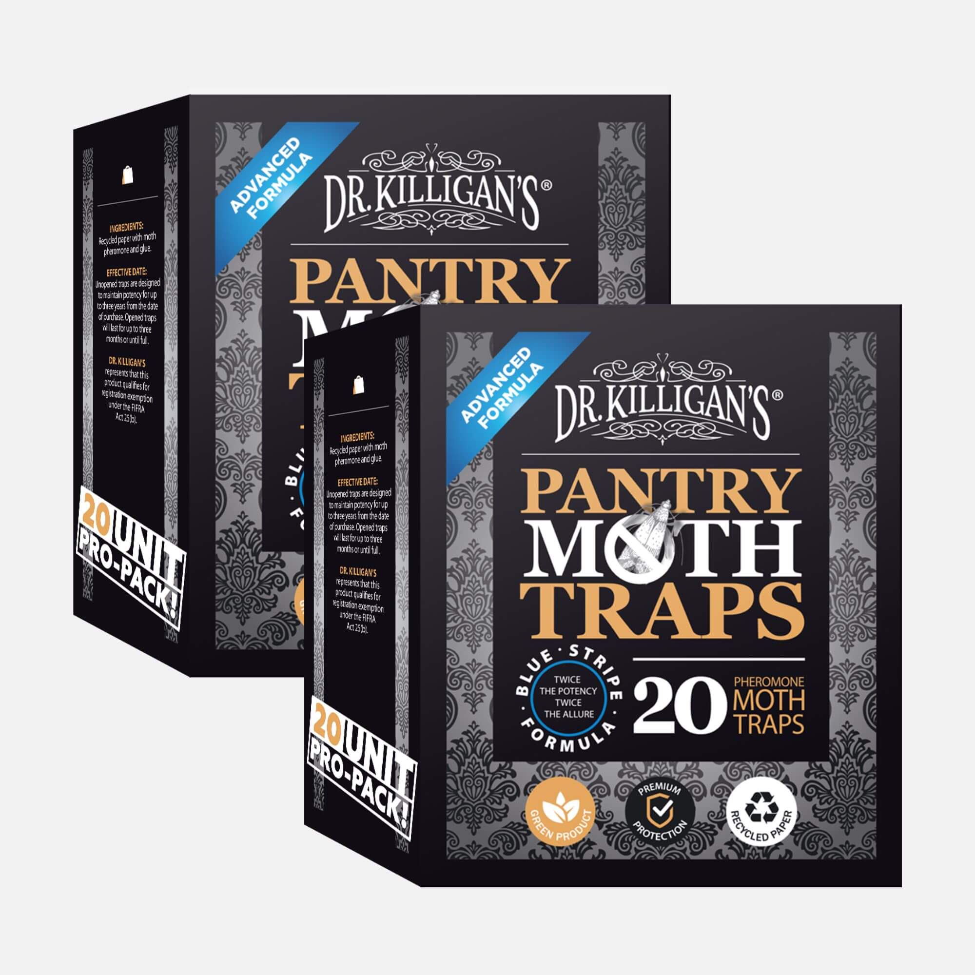 20 Pack Premium Pantry Moth Traps | 2 boxes - Dr. Killigan's #multipacks_40 traps, color_black