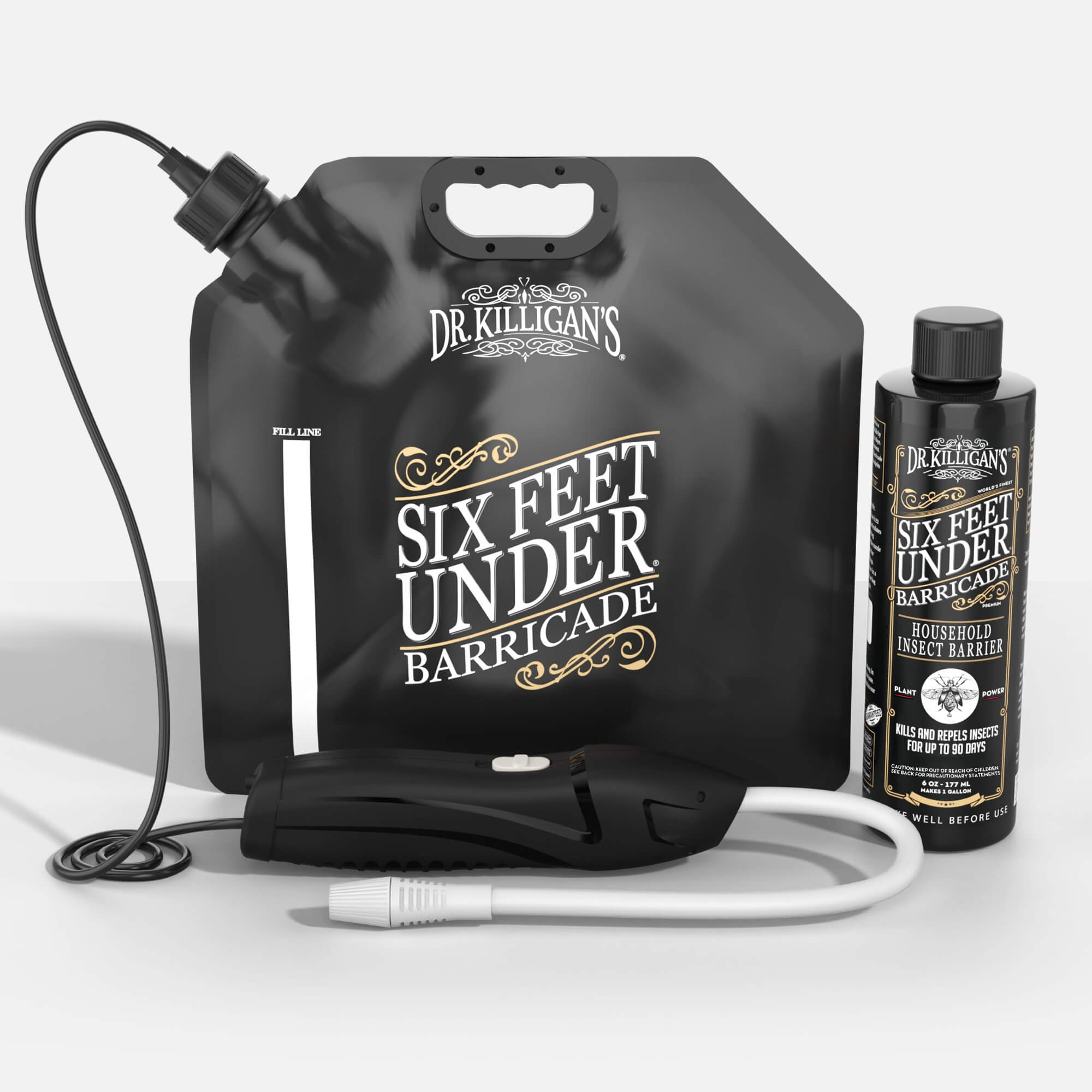 Dr. Killigan's Six Feet Under Barricade kit on grey background #household size_under 2500 sq ft