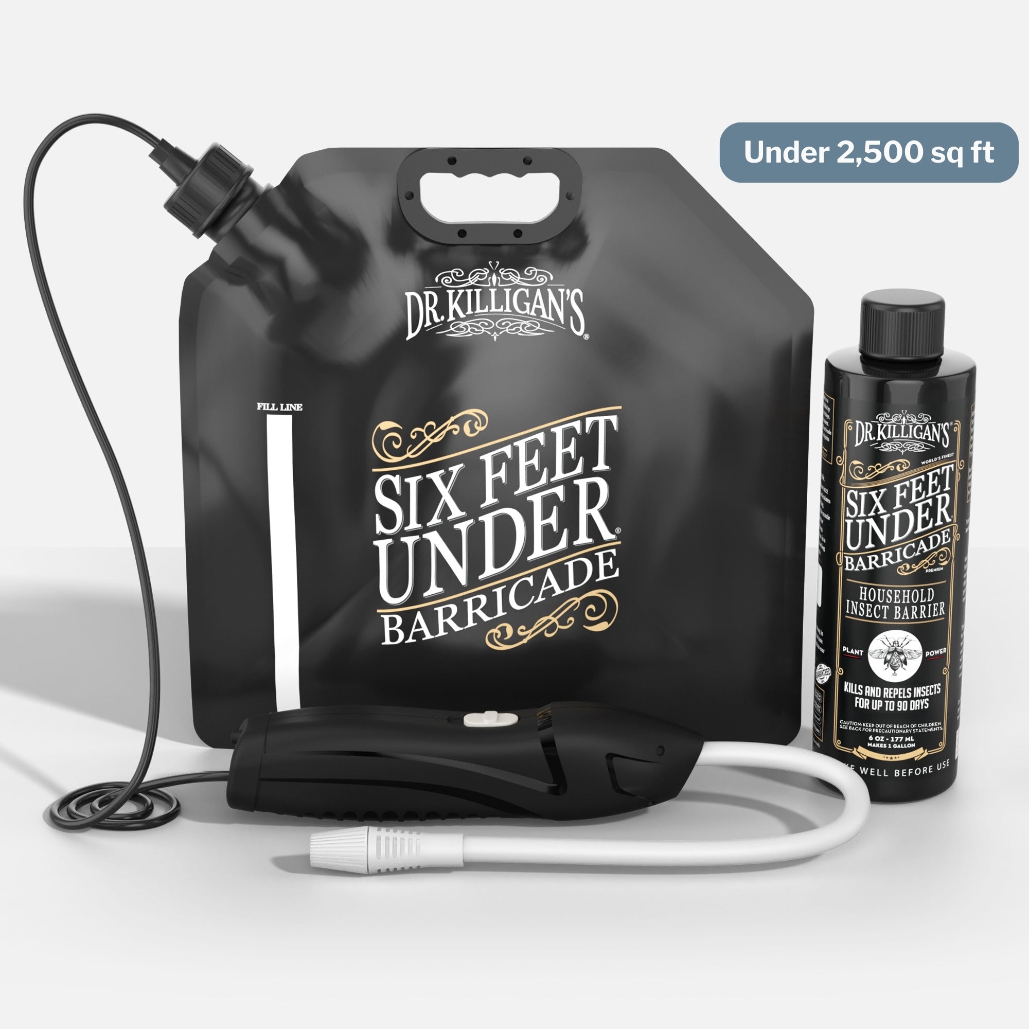 Dr. Killigan's Six Feet Under Barricade kit on grey background #household size_under 2500 sq ft