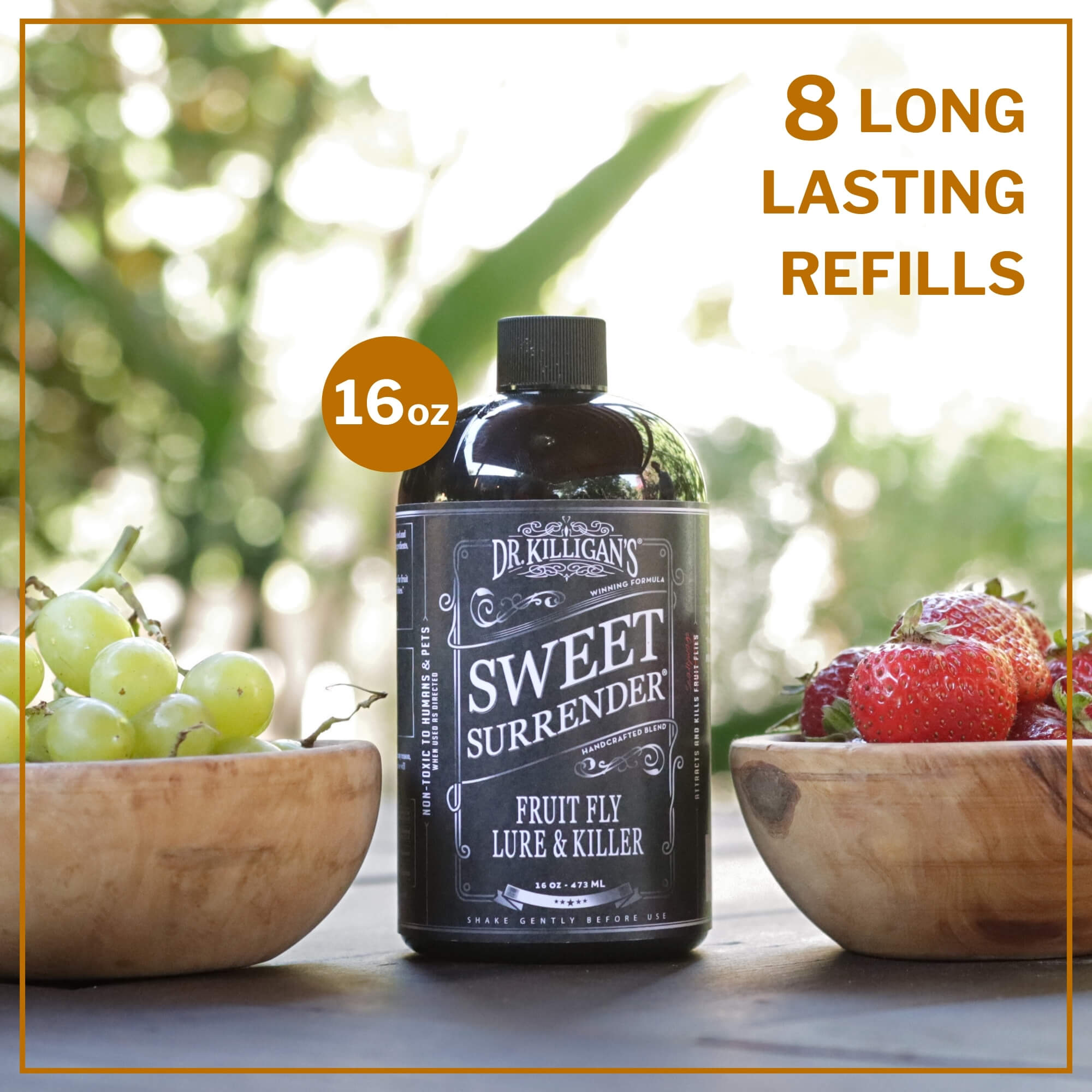 Sweet surrender on table next to bowls of fruit