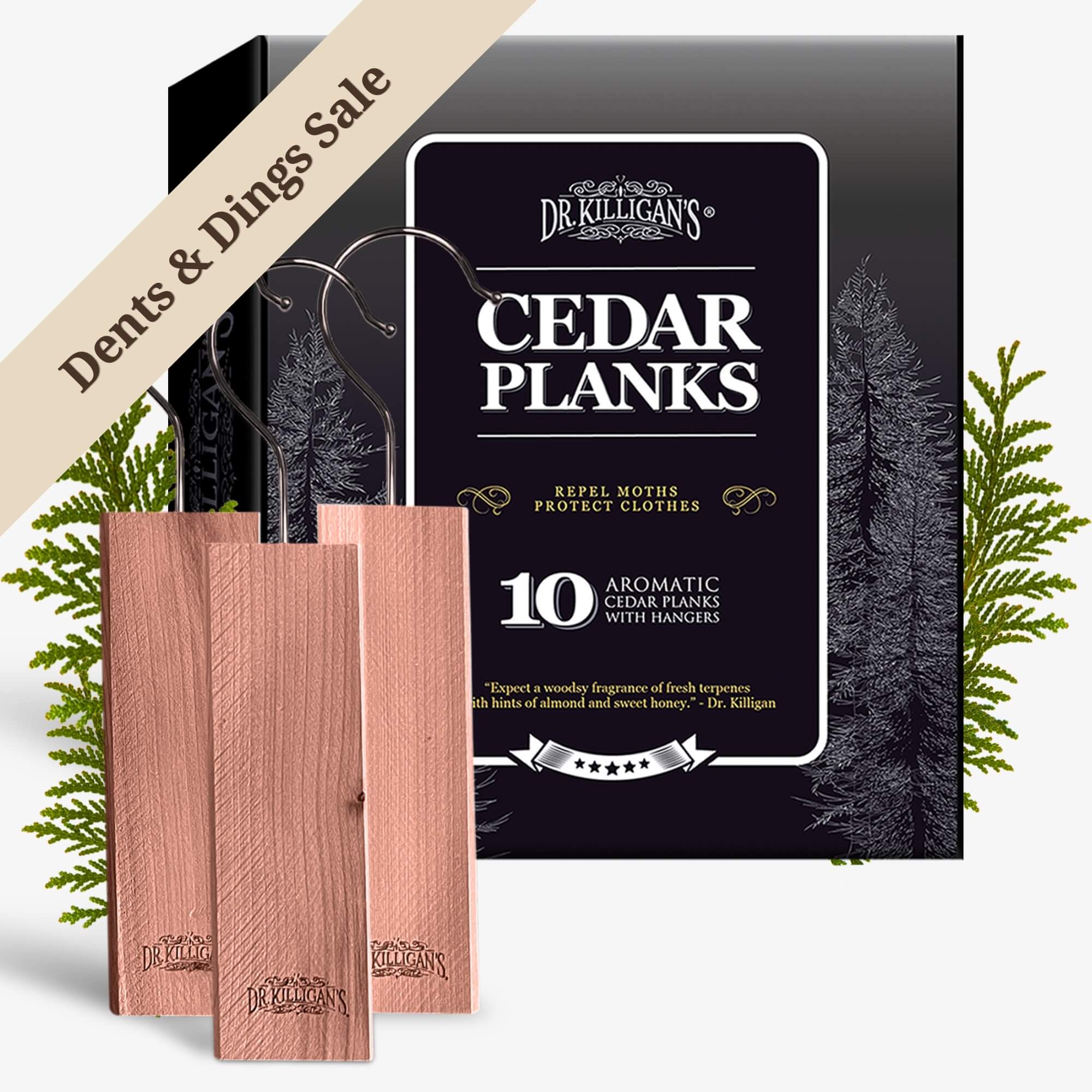 Cedar Planks (10 Pack) - Premium Clothing Moth Repellent – 100% Natural Protection