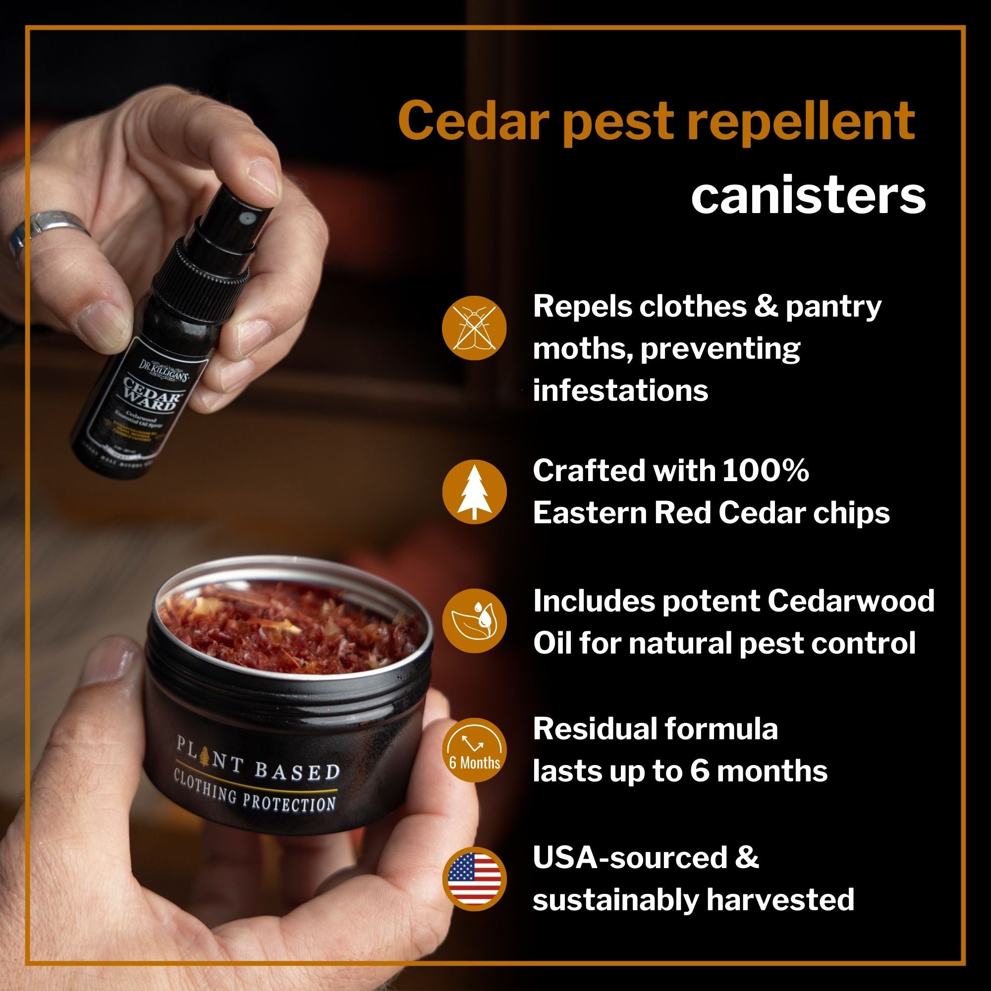 Cedar Pest Repellent Canisters (6 count)