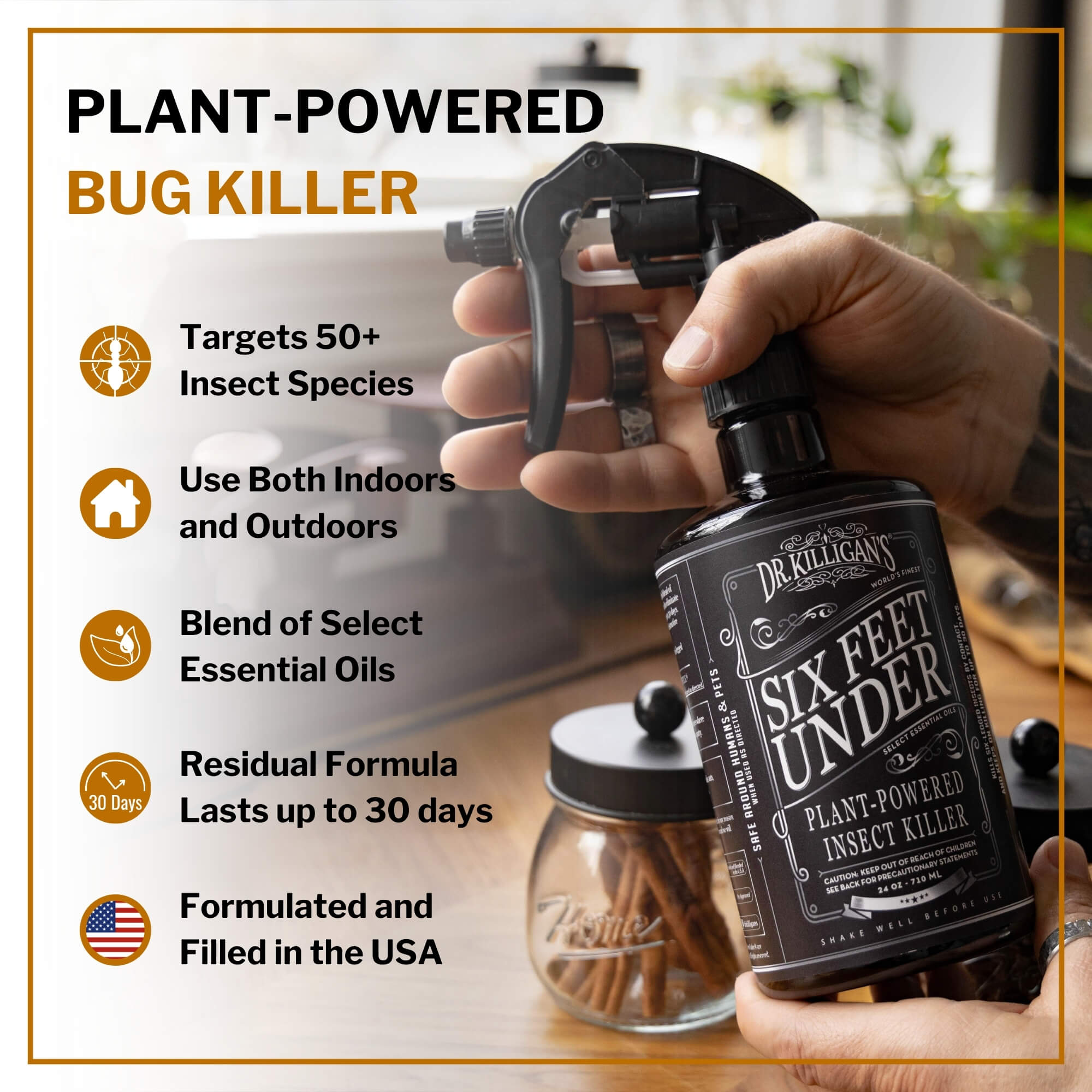 Six Feet Under Plant-Powered Insect Spray