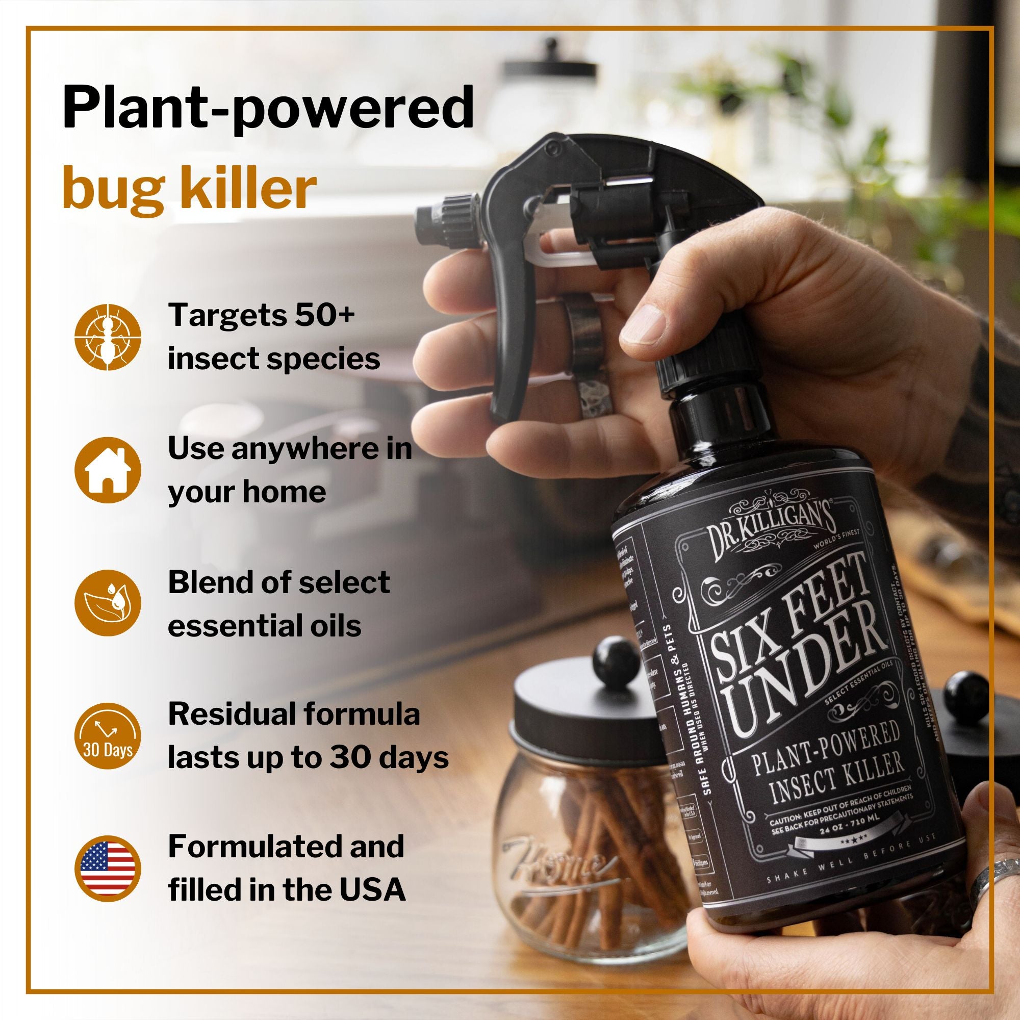 Dr. Killigan's Six feet under insect spray benefits